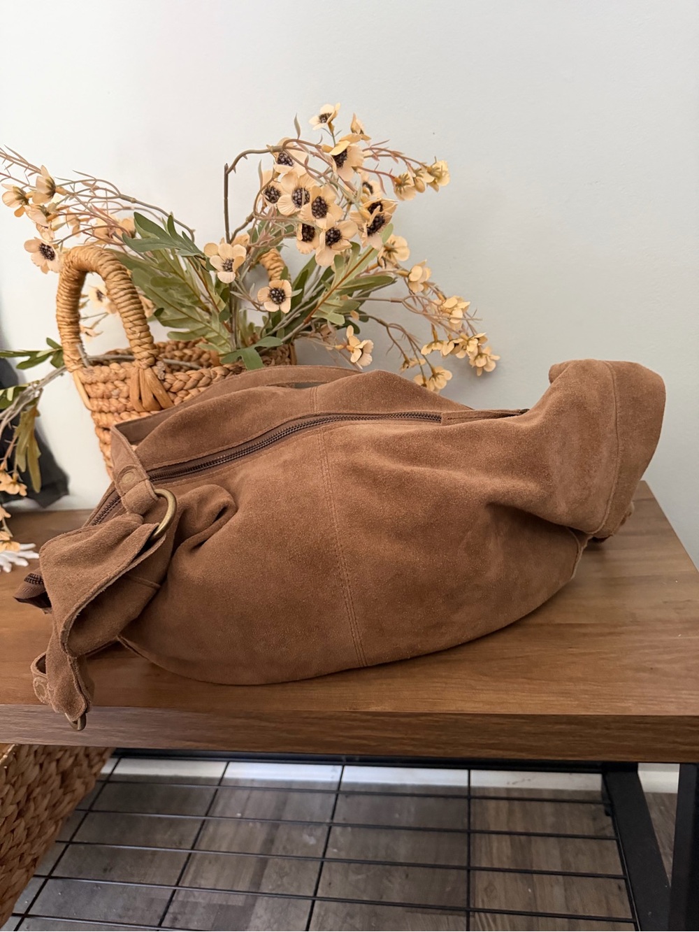 Roma Suede Tote Bag